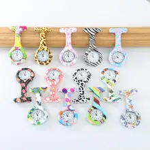 Арабские цифры Круглый циферблат Силиконовые Медсестры Брошь Туника кармашек для часов часы Relojes Прямая поставка