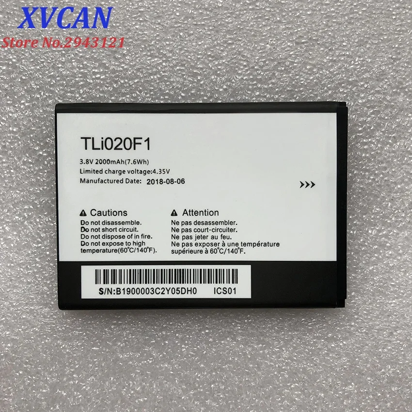 

2019 New TLI020F1 TLI020F2 Battery For TCL J720T J726T Alcatel One Touch Pop 2 5042d C7 7040 OT-7040 OT-7040D Phone Replacement