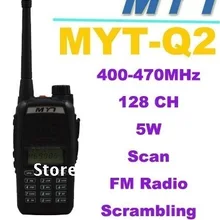 Новое поступление схватка MYT-Q2 400-470 МГц 5 Вт 128CH Профессиональный fm-приемопередатчик