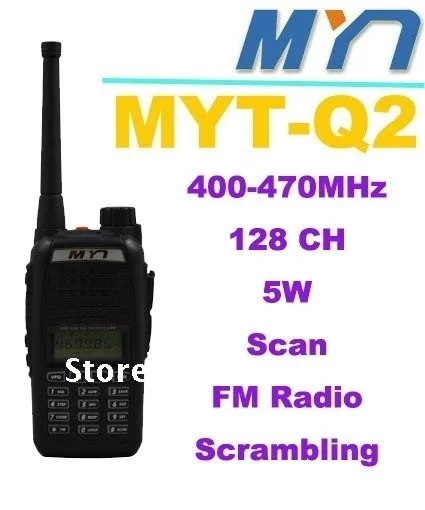 Новое поступление Scramble MYT-Q2 400-470MHz 5W 128CH Профессиональный FM трансивер | Мобильные