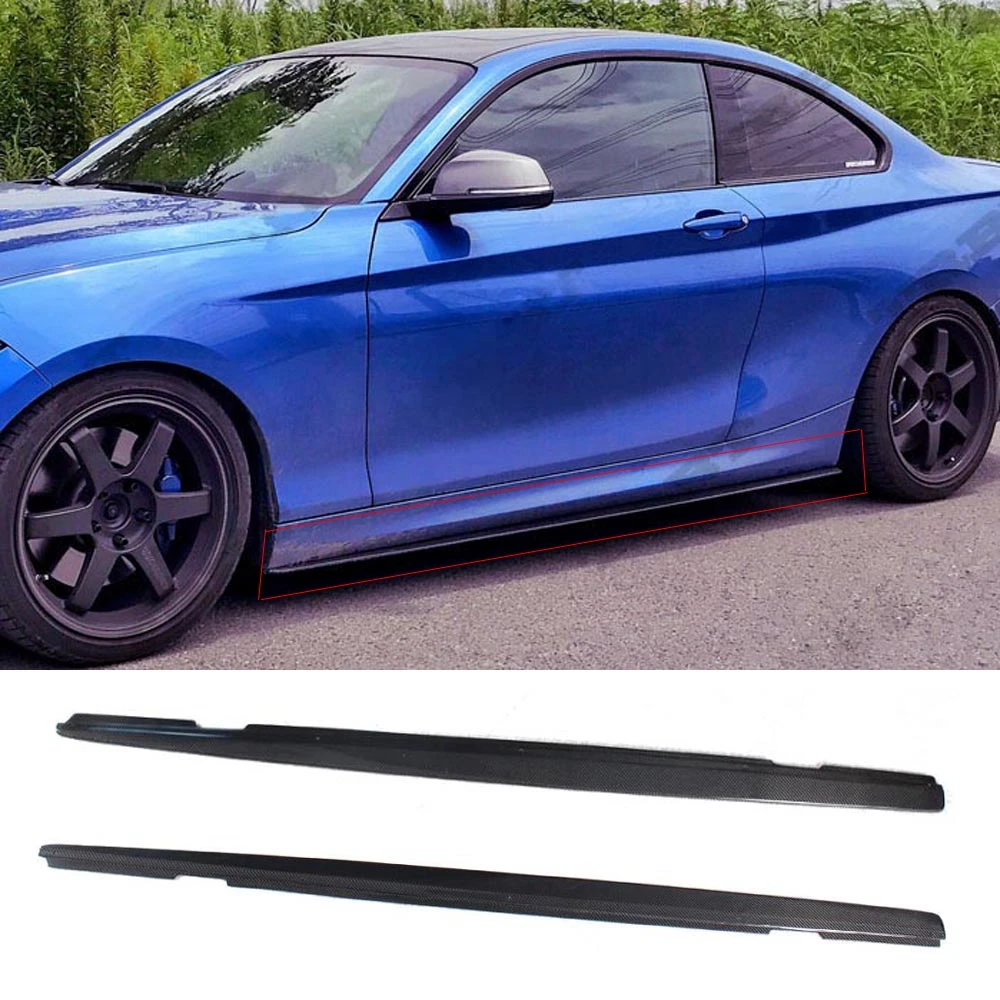 Для BMW F22 2 серии 218i 220i 225i 228i M235i M240i боковые юбки из углеродного волокна Add On 2014 + |