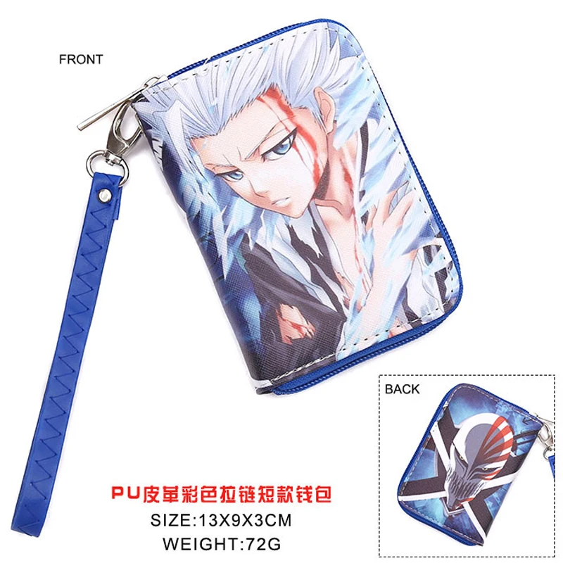 Цветной японский аниме Bleach Hitsugaya Toushirou Kurosaki Ichigo Broken Mask PU короткий кошелек на
