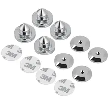 4 Pcs HiFi Speaker Isolation Spikes AMP DAC CD Feet Cones Stand Base Pads Shockproof