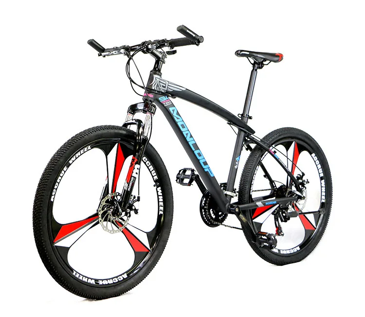 Mountain bike magnesium alloy wheel 26 inches 3 spokes Cassette Bicycle Wheel MTB bike Disc Brake rims