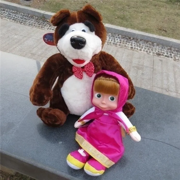 

marth Stuffed & Plush and music bear 27cm Action figure doll Russian bear Language Music Toys For Girls Russia Christmas Gift