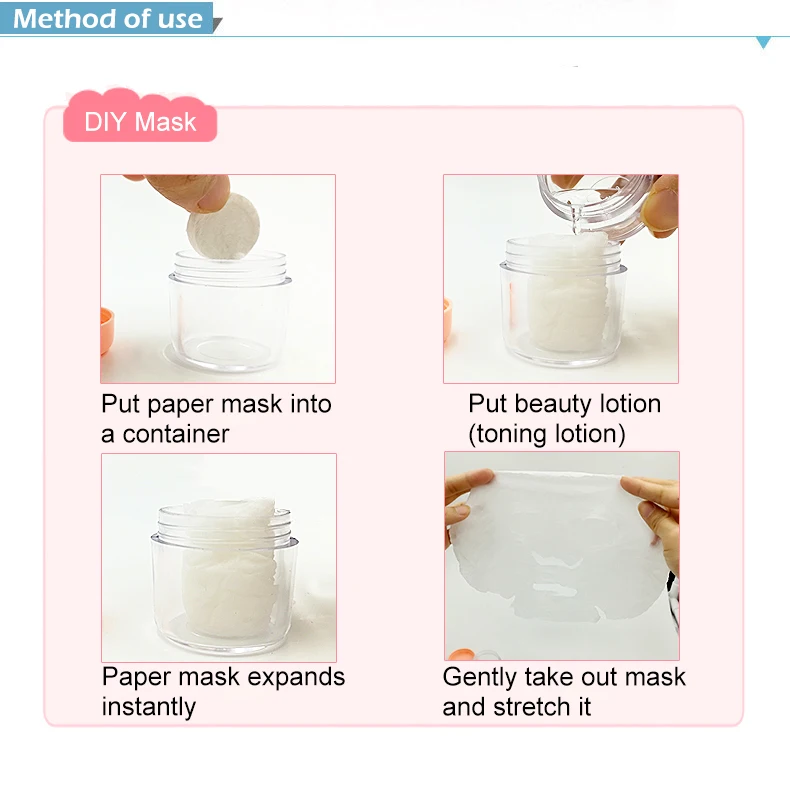 YOUSHA 60 шт. сжатая маска хлопок лист для лица DIY Уход за кожей лица обернутый компрессионная маска бумага ультратонкие дышащие BeautyTool