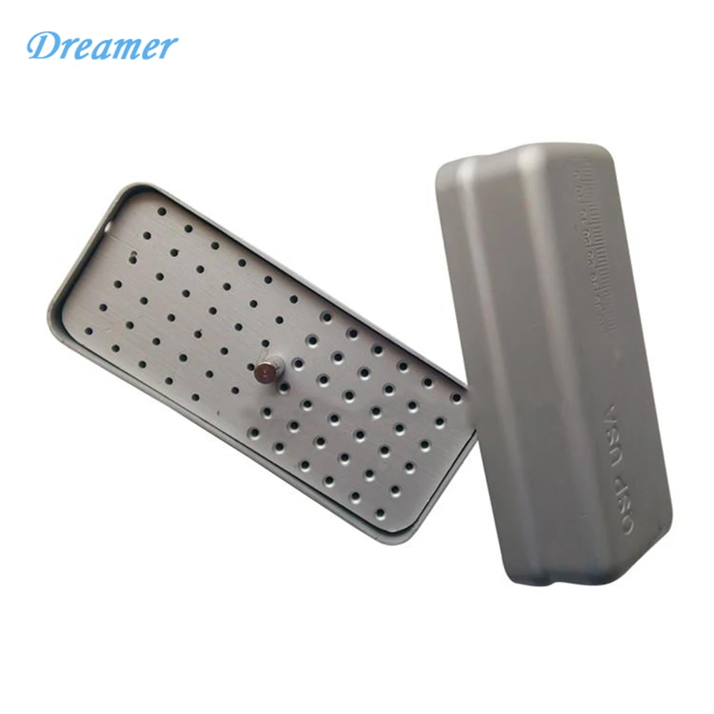 Dental Material 72 Holes Bur and Enlarge Needle Sterilization Box Color