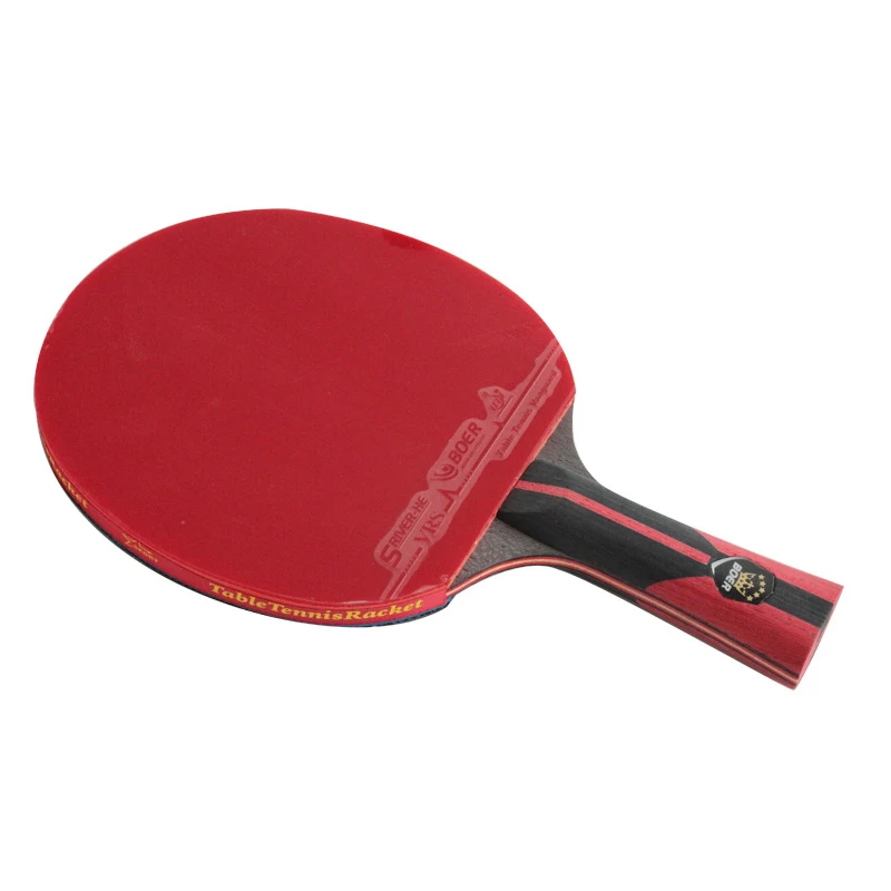 1 шт. 6-Stars Professional Carbon 7 слоев Настольный теннис летучая мышь ракетка длинная короткая ручка пинг-понг ракетка с сумкой для переноски