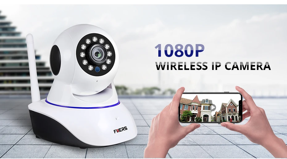 FUERS 1080p камера HD Сеть CCTV Wifi беспроводная домашняя ip-камера безопасности камера наблюдения ночное видение детский монитор