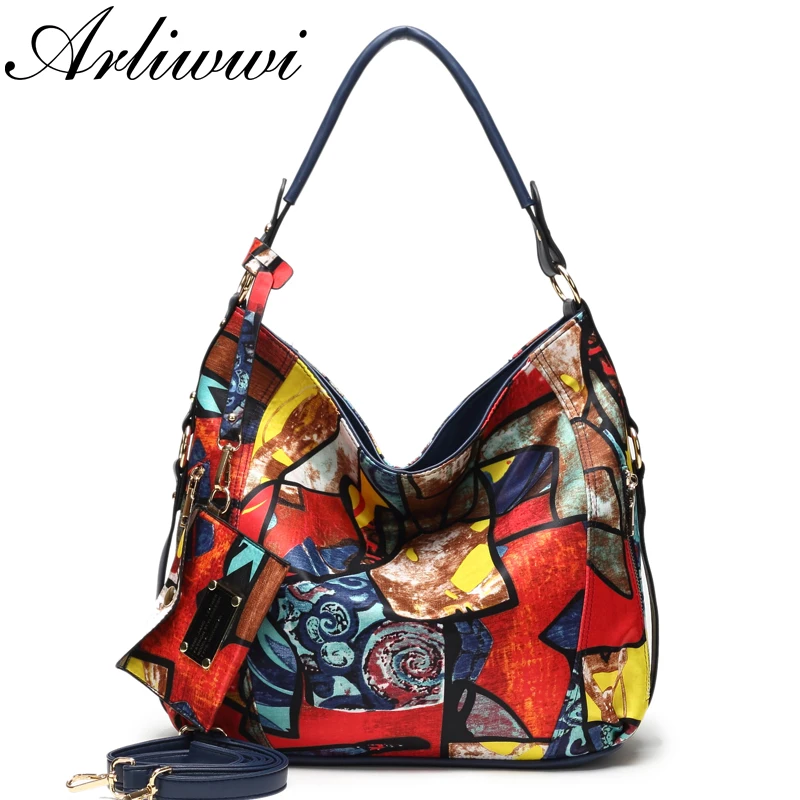 Nylon de Alta Bolsas de Mulheres Arliwwi Imagem Totem Qualidade Nova Moda Grandes Senhoras Destaque Elegante Bolsa Crossbody 2020