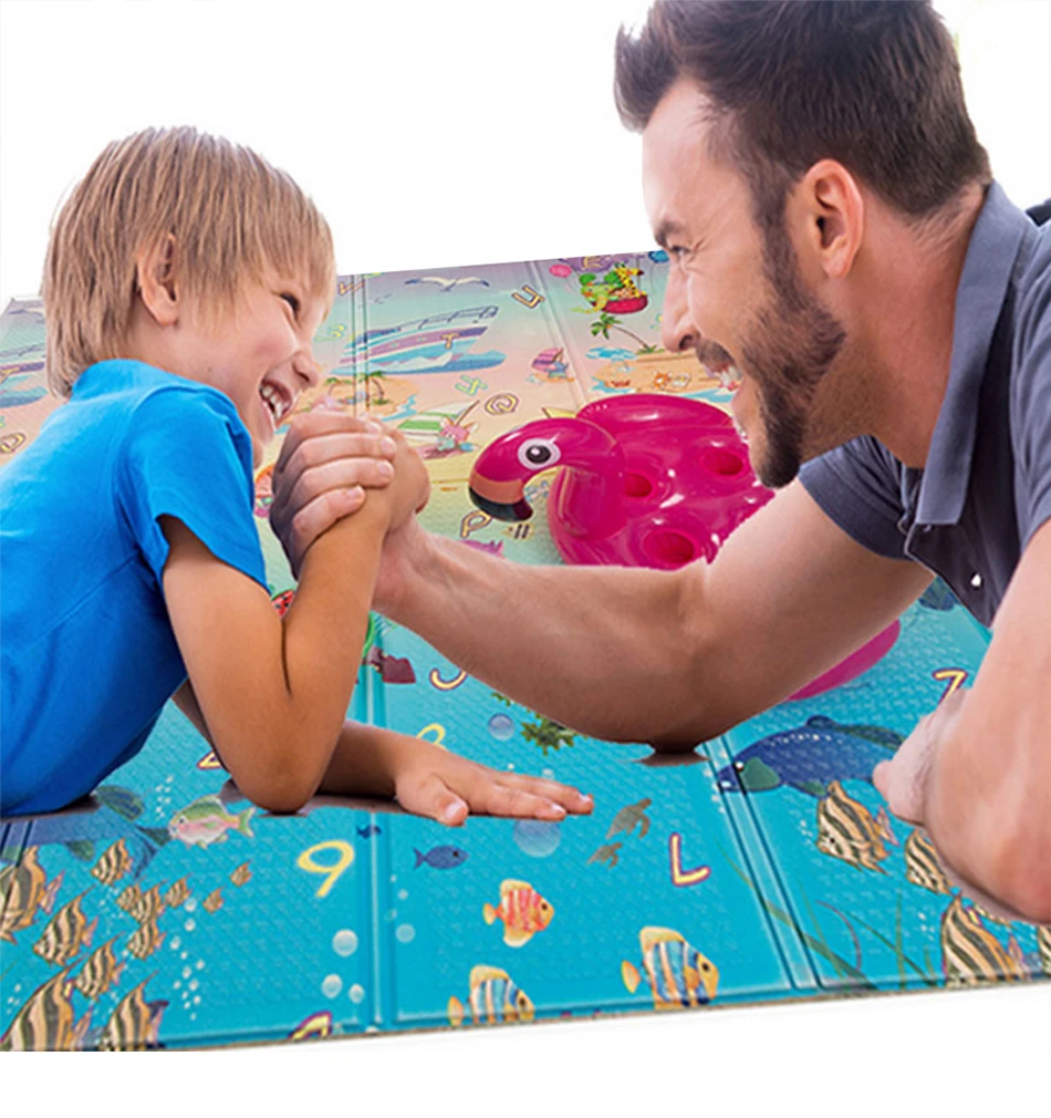 Детский игровой коврик складной детский игровой коврик XPE развивающий коврик Детские ползающие Пазлы пена утолщенный Детский ковер 200*150 см