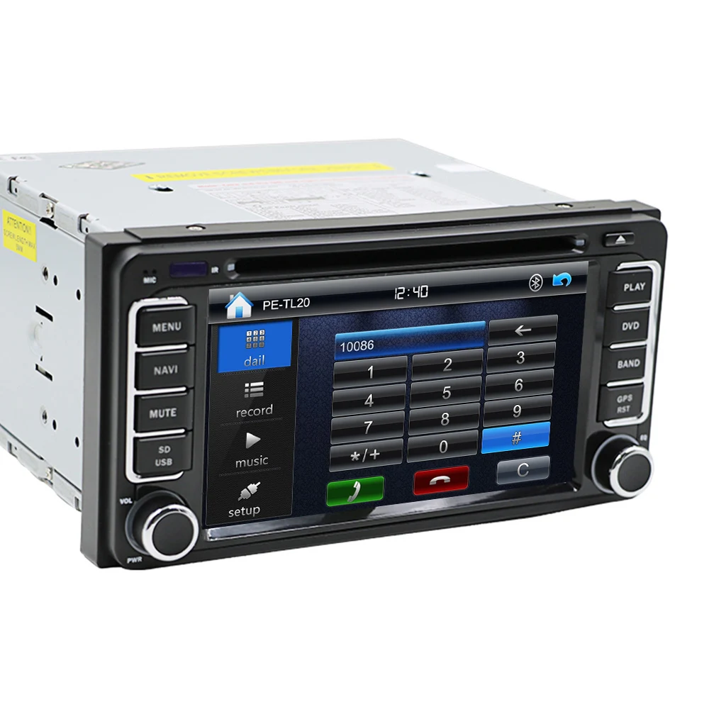 Best Eunavi 2 din Car DVD Radio Player GPS for Toyota Hilux yaris VIOS Camry Corolla Prado RAV4 Prado 2003 2004 2005 2006 2007 2008 3