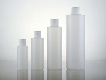 

20pcs,250ml PE plastic cosmetic packaging bottles container with flip top cap empty PE lotion bottles with lid