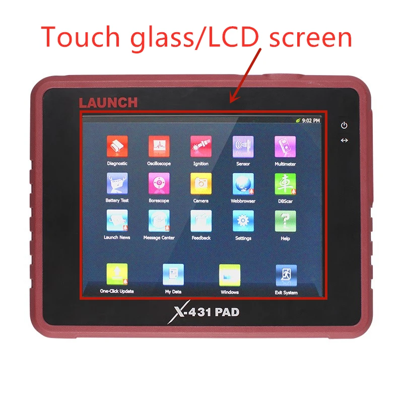 

Touch glass screen panel and LCD screen for Launch X431 PAD display panel