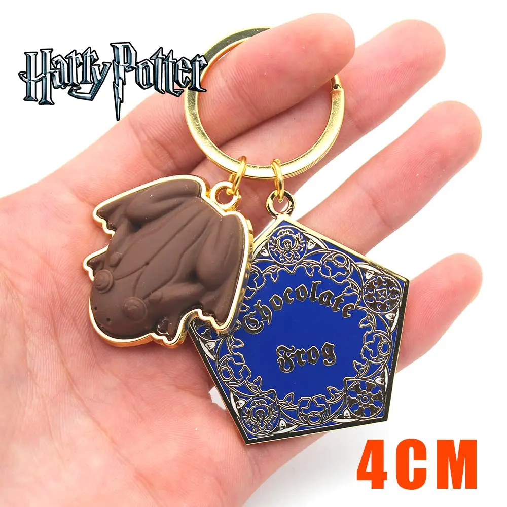

Game Harri Potter Chocolate Frog Handmade Symbol PVC Cartoon Pendant Keychain Keyring Ornament Cosplay Collection Hot Toy Gift