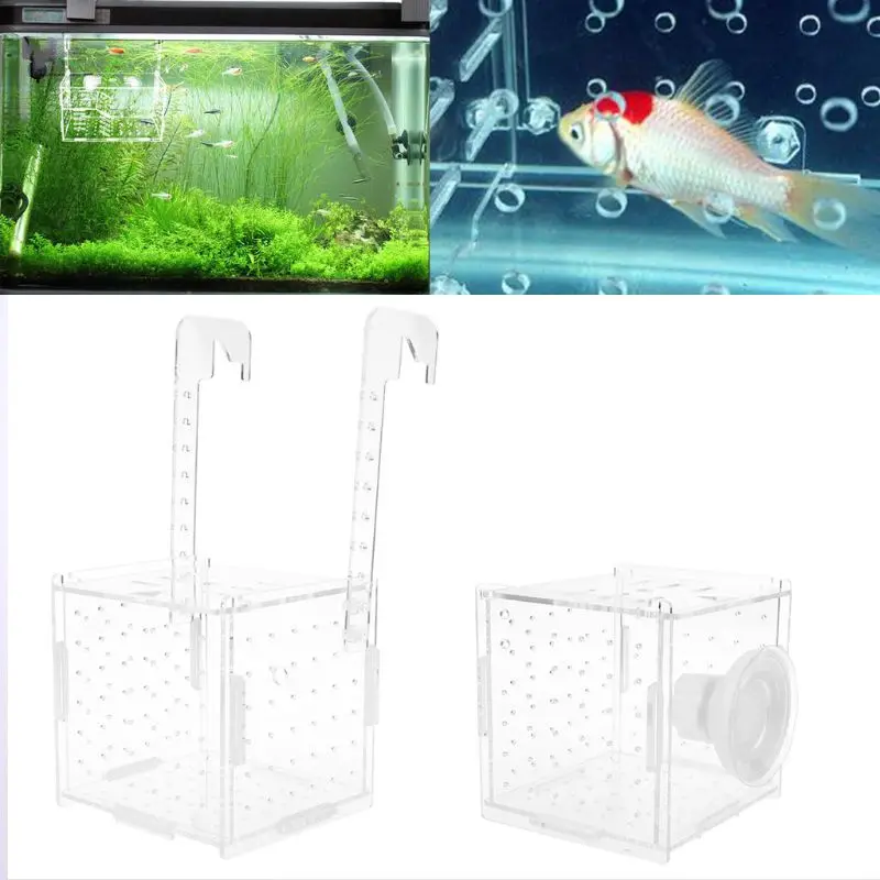 

Aquarium Fish Breeding Isolation Box for Baby Fish Hatchery Incubator Cage With Sucker Hook