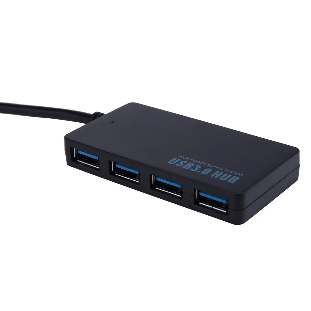 4-Порты и разъёмы ультра-тонкий дизайн прозрачный USB3.0 сигнала супер Скорость 5 Гбит/с концентратор для планшета, светодиодный индикатор состояния питания