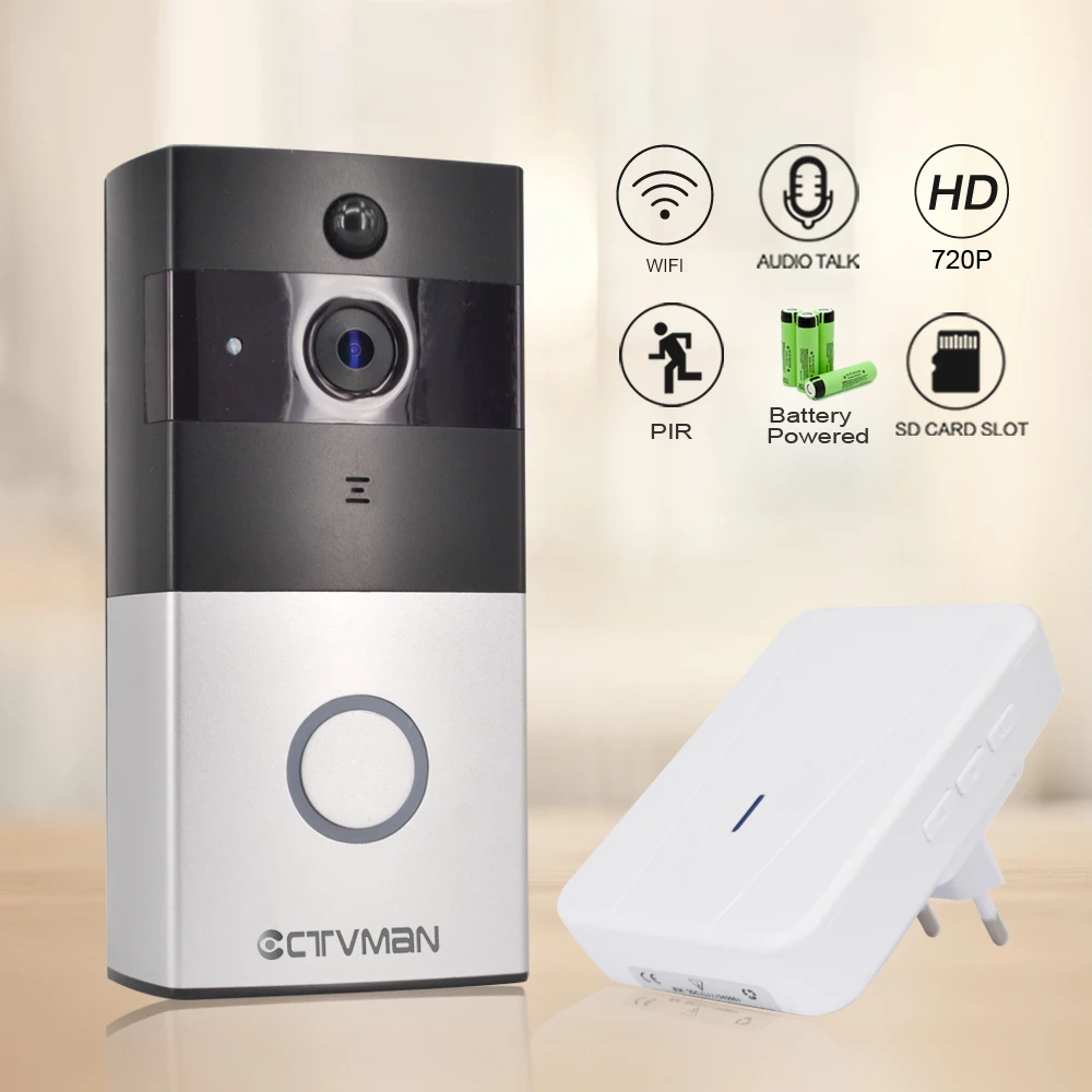 CTVMAN Wireless IP Doorbell Camera PIR Video Door Phone