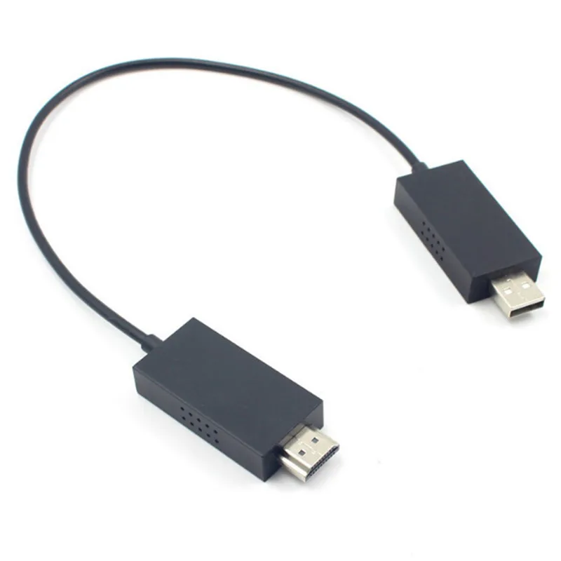 Новинка 1 шт. Беспроводной Дисплей адаптер для microsoft Беспроводной Дисплей адаптер V2 спутниковый ресивер HDMI и USB Порты и разъёмы черный