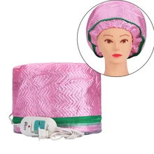 Горячий 220V вапоризатор для волос, кепка, сушилки, Электрический нагрев волос, уход за волосами, красота, спа, питательная шляпа, розовая Парикмахерская шапочка