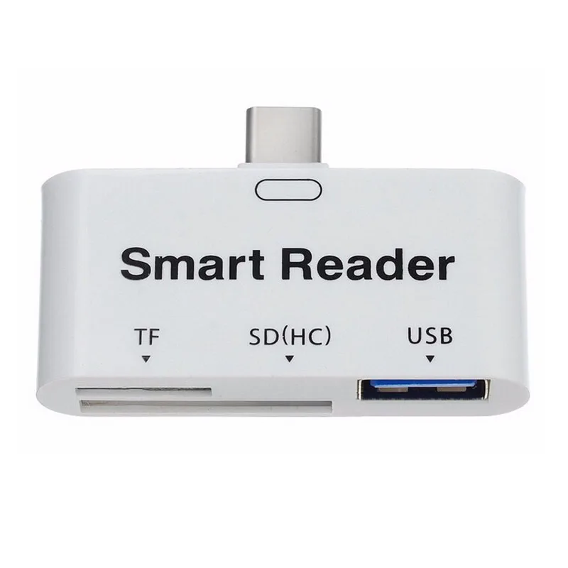 Новый Тип C OTG белый 3.1 USB c на 3.0 Женский адаптер и TF sd smart card reader Лидер продаж|usb-c