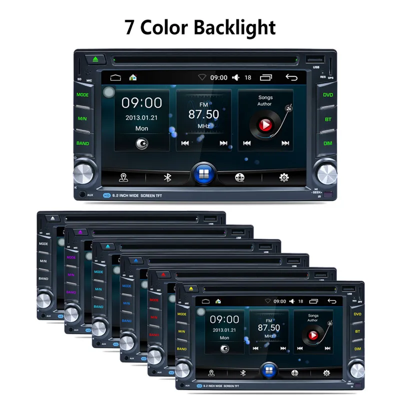 Cheap AR6002B 6.2" Car DVD Player 2 Din Touch Screen Stereo Radio Audio MP3 Music Player with GPS Navigation Steering Wheel Control 21