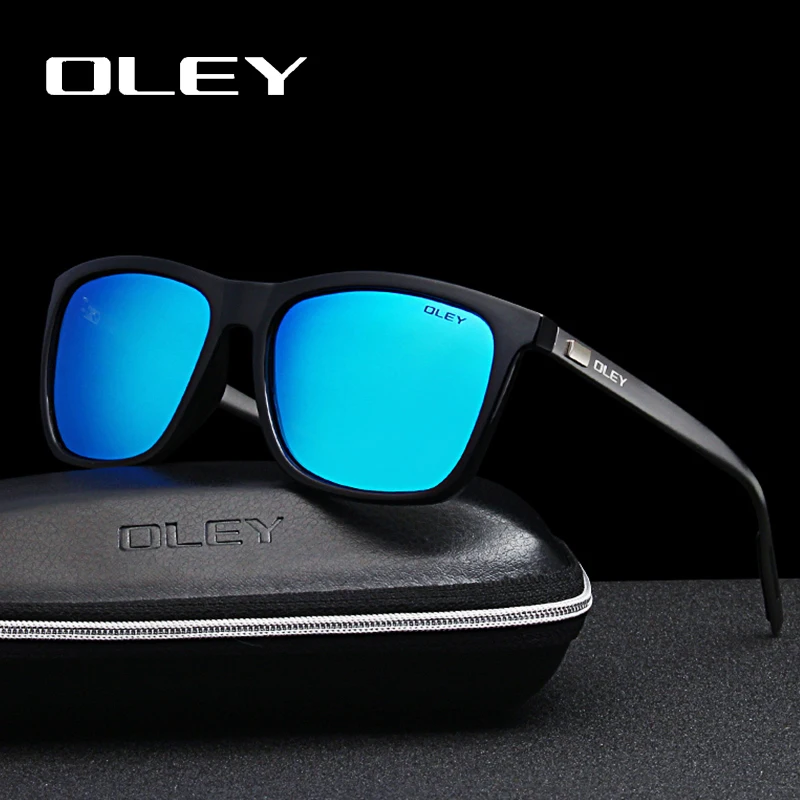 OLEY Brand Aluminum Frame Sunglasses Men Fashion c