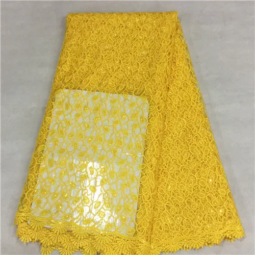 

New nigerian african lace fabrics milk silk print water soluble guipure cord fabric for party dress high quality 1622012
