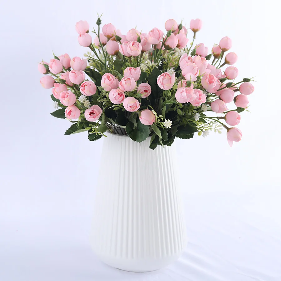 white mini silk rose artificial flowers for wedding decoration bride fake flower bouquet diy home decor art accessories for vase white mini silk rose artificial flowers for wedding decoration bride fake flower bouquet diy home decor art accessories for vase