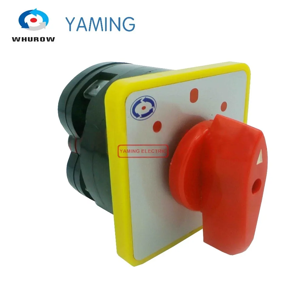 

Yaming Electric LW5-16D5082/1 Universal Change-over 3 Archives 3 position 1 Section phase 16A Rotating Knob Switch