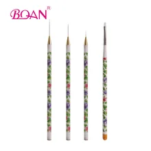 Retail 1 Set UV Gel Acrylic Nail Art Brushes Set Tips Builder Painting Pen Gift Free Shipping