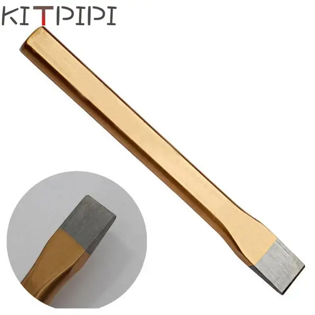 KITPIPI Pro Carving Chisels Knife Punch CR-V Alloy Steel Hand Tools Chisel DIY for Brickwork Concrete Metal Stone ZAO4535