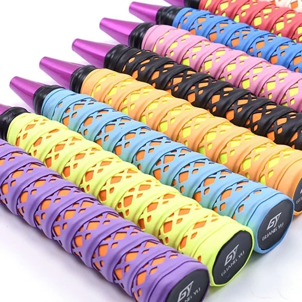 1 قطعة مكافحة زلة تنفس الرياضة أكثر من قبضة العرق الفرقة Griffband تنس Overgrips الشريط مضرب بدمنتون القبضات العصابة