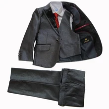Terno infantil Garçons blazers pour Mariages Cadeau De Noël Enfants Formelle vêtements ensembles 3 pièces Smoking costumes Bébé D’anniversaire vêtements