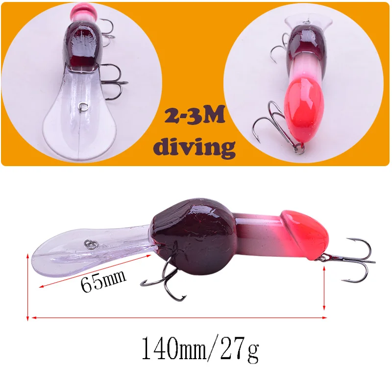 WDAIREN العميق الغوص الصيد إغراء 14 سنتيمتر 27 جرام ديك حشرجة كبيرة أسماك Crankbait الاصطناعي الصيد الصعب الطعم الحب هدية معالجة