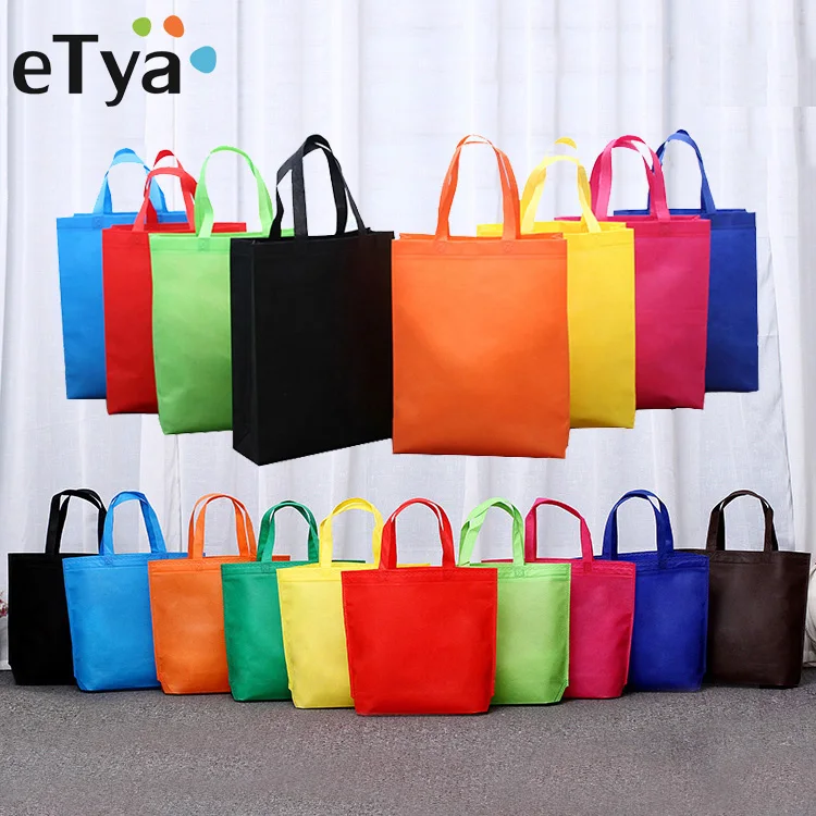 eTya Reusable Shopping Bag Foldable Tote Grocery Bag Large Capacity Non-Woven Travel Storage Eco Bags Women Shopping Handbag eTya Reusable Shopping Bag Foldable Tote Grocery Bag Large Capacity Non-Woven Travel Storage Eco Bags Women Shopping Handbag