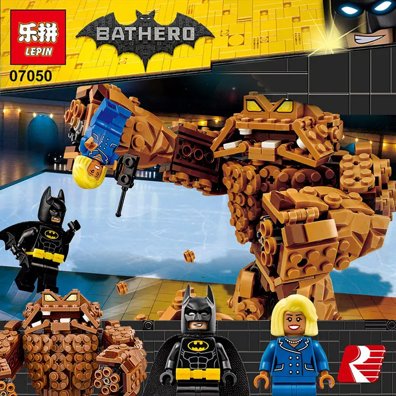 

Lepin 07050 New 469Pcs Batman Movie Series The Rock Monster Clayface Splat Attack 70904 Building Blocks Bricks Education Toys