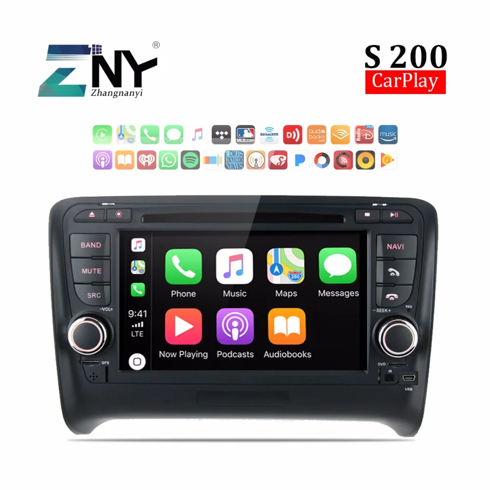 

Android 8.0 Auto Radio Car DVD For Audi TT 2006-2014 7" HD Stereo Bluetooth RDS FM Audio Video GPS Navigation Carplay