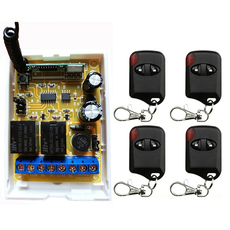 DC12V DC24V 2CH беспроводной переключатель системы дистанционного управления приемник