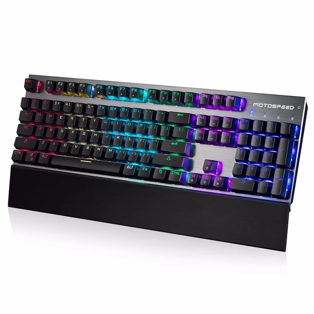 

MOTOSPEED CK108 Linear Action Mechanical Keyboard 16.8 Million RGB Color Gaming Keyboard USB Wired Keyboard For Laptop Desktop