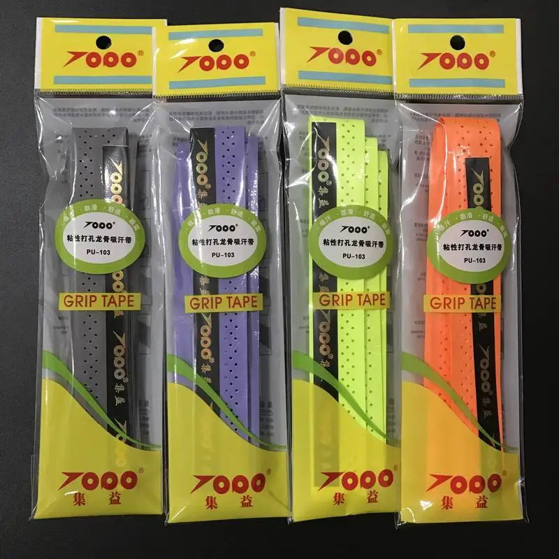 20 шт./партия TOPO PU-103 ультра тонкие перфорированные EVA Wave tacky feel Grips/Overgrip