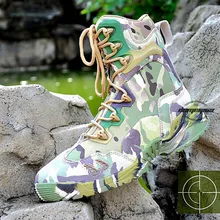 Мужские армейские ботинки с мультикамом; мужские военные тактические ботинки; уличные походные кожаные ботильоны в стиле пустыни; мужские армейские ботинки; Botas