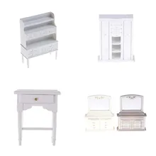 Мини-шкаф модель комод шкаф, полка Белый Шкаф Кухня Обеденный дисплей для показа для куклы Дом Кухня кукольный домик аксессуары