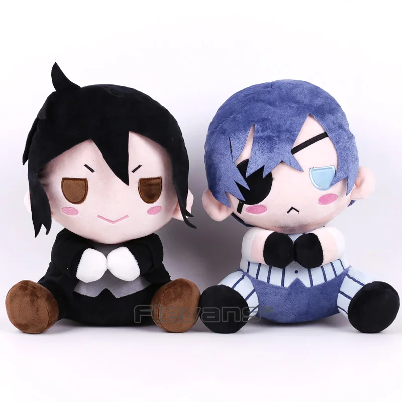 

Black Butler Kuroshitsuji Ciel Sebastian Michaelis Plush Toy Soft Stuffed Animal Doll 12inch 30cm