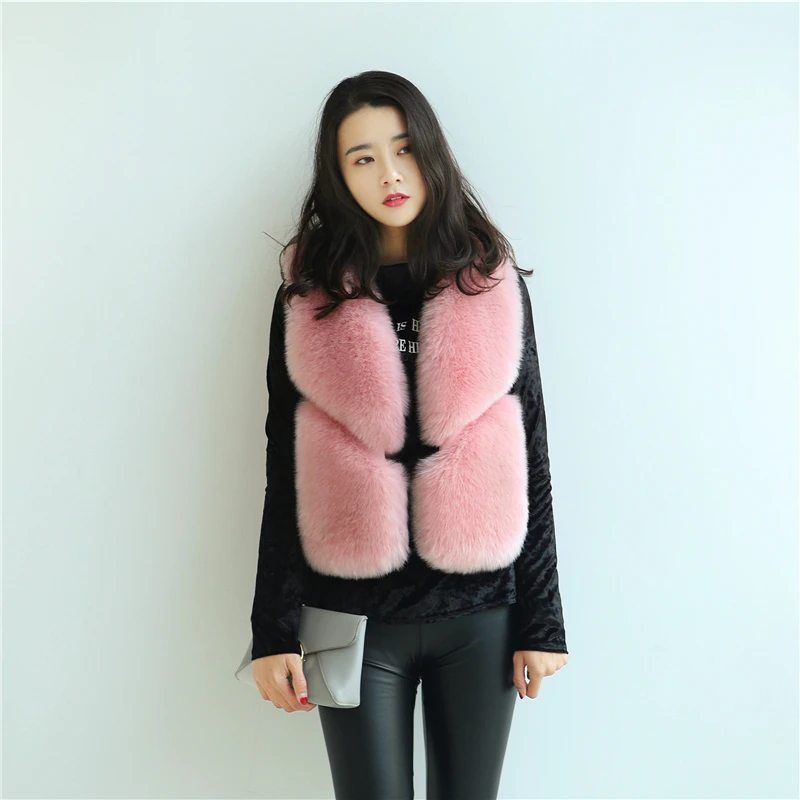 Новое модное пальто из искусственного меха зимнее пальто женское приталенное пальто меховой жилет женская меховая куртка меховой жилет для женщин