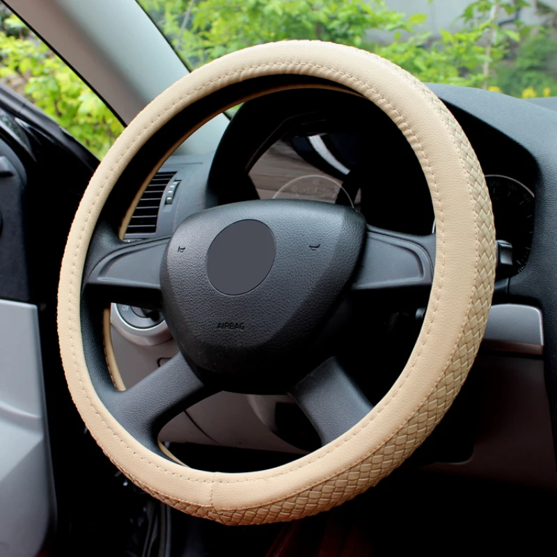 Оригинальный чехол для автомобиля кожаный черный Рутиловый Плетеный 38 см 36 42 45