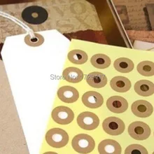 Крафт-кольцевая метка Наклейки для тег подарок 1500 шт