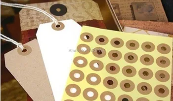 

Wholesale Kraft Ring Label Stickers for Gift Tag 1500pcs Free Shipping