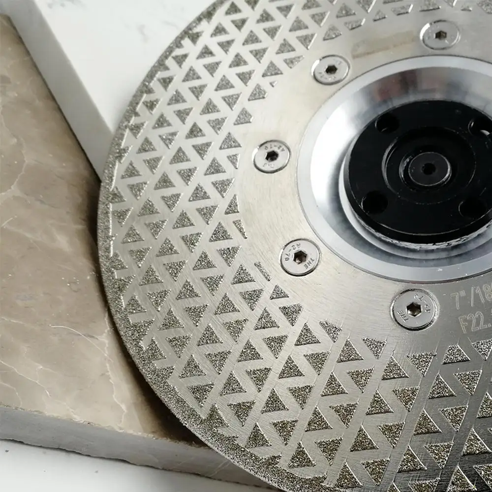 DIATOOL 1pc 230mm Electroplated Diamond Cutting & Grinding Blade Marble Diameter 9" Both Side Coated Diamond Disc