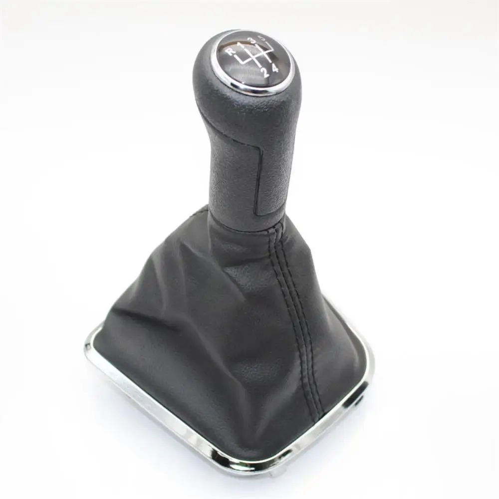 Для VW Polo 6R Sedan 2011 2012 2013 Car-Stying 5 speed gear Stick рукоятка для рычага переключения передач кожаный ботинок